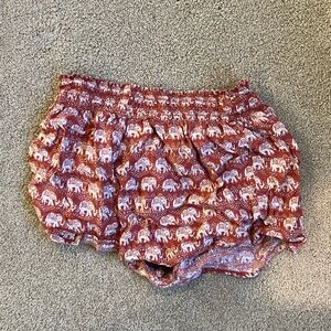 Orange elephant short